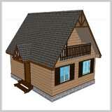 Тура 6 х 8 2 этажа балкон 1